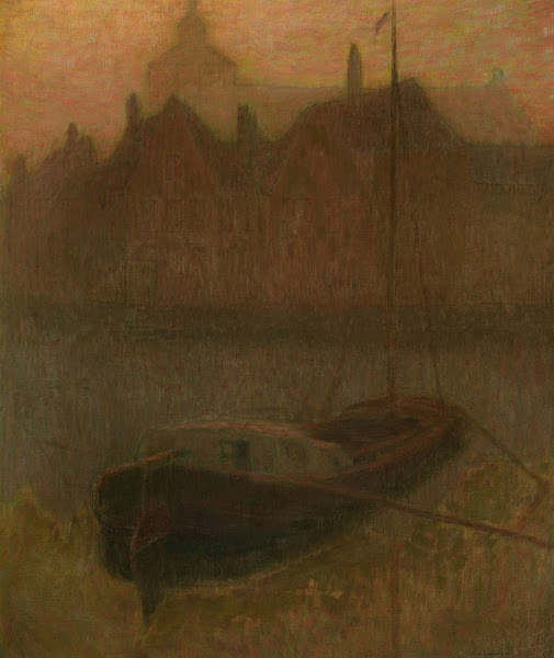 Barque sur le Canal matin Boat on the Canal Morning circa 1905