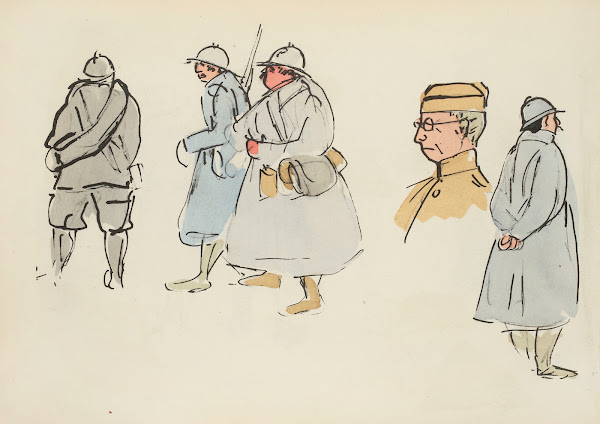 Figures de militaires 1921