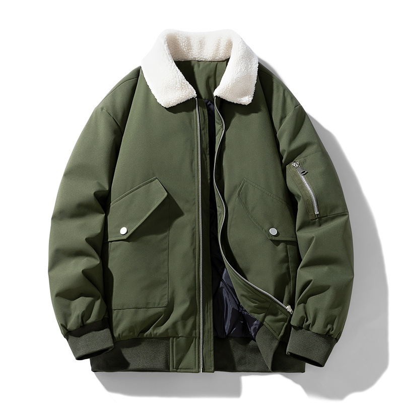 Men's winter jacket, insulated, large sizes