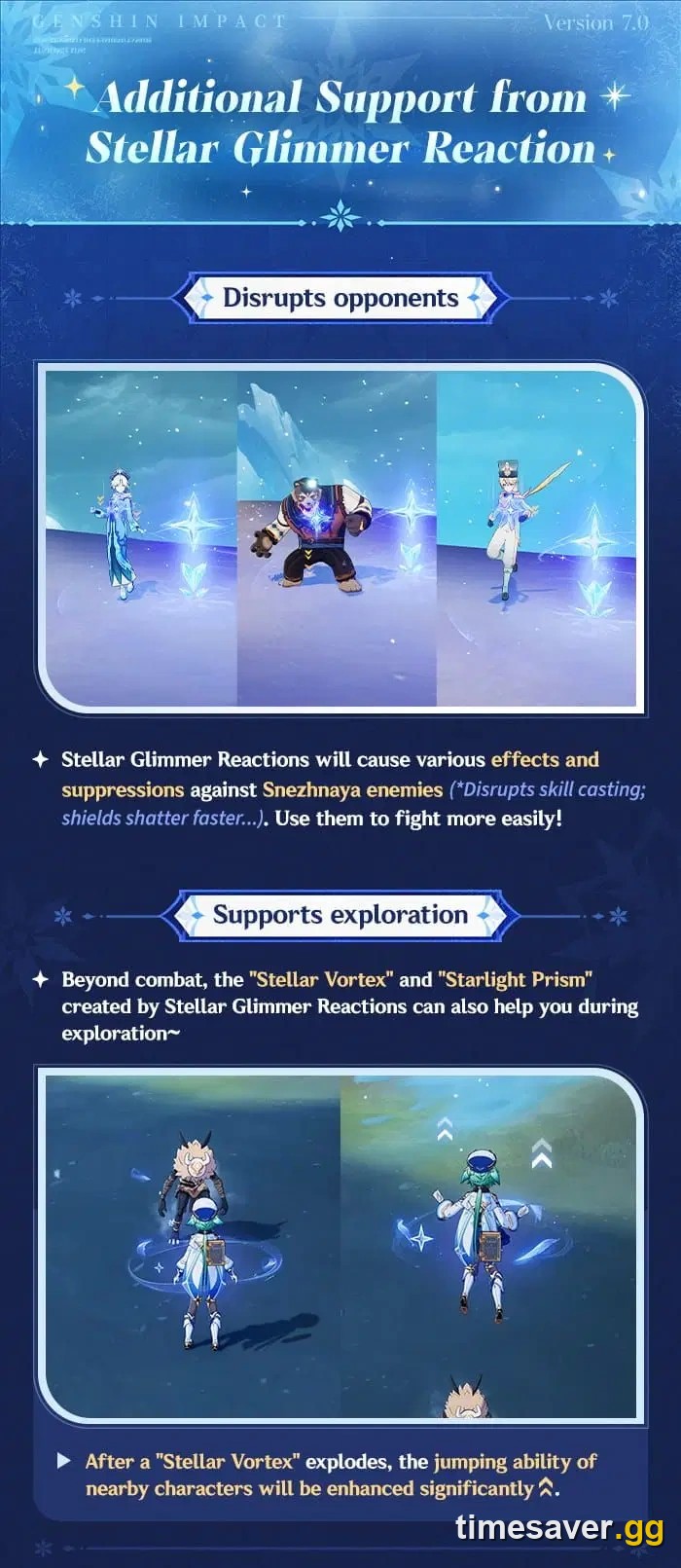 Stellar Swirl reaction reference graphic from the official Version 7.0 announcement