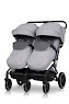Stroller for twins Easy-Go Echo 2024 gray
