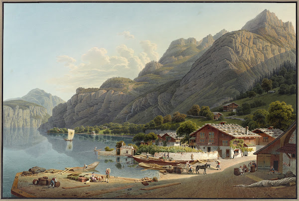 Vue de Fluhlen en Suisse 1915 1945