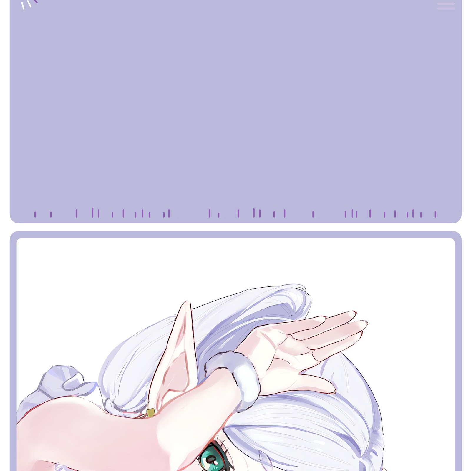 Download Anime, Elf, Purple, Mobile Layout 4K iPhone