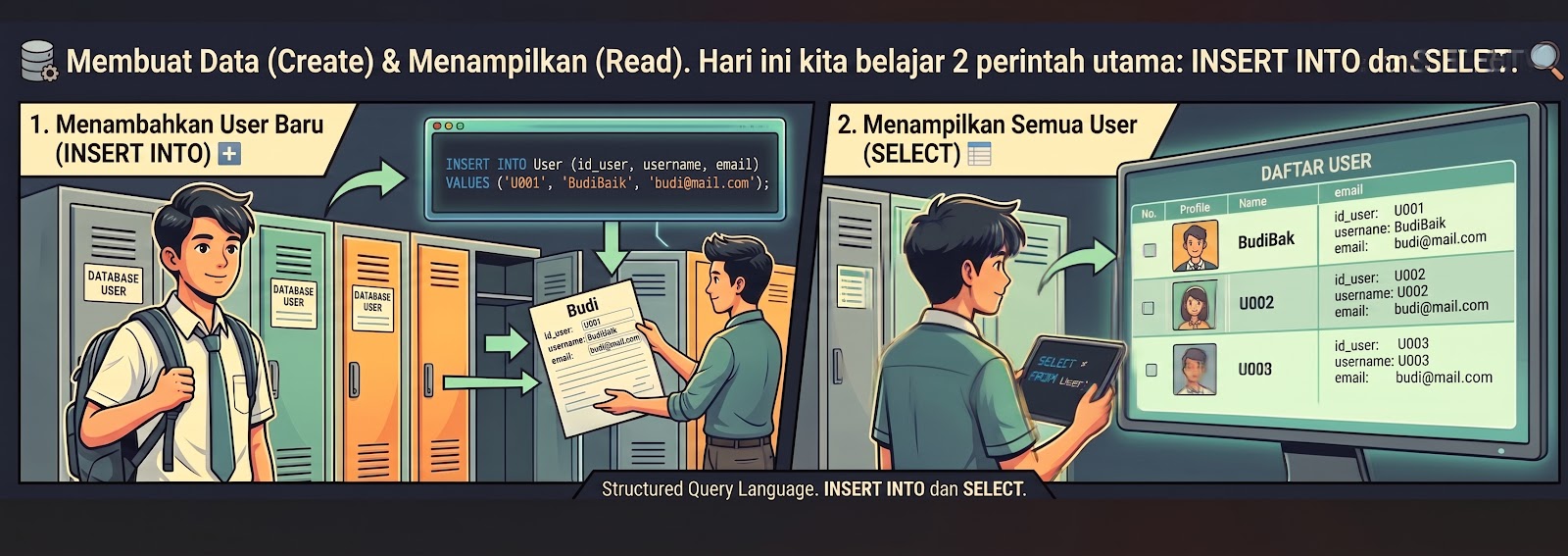 Praktik SQL Query di phpMyAdmin