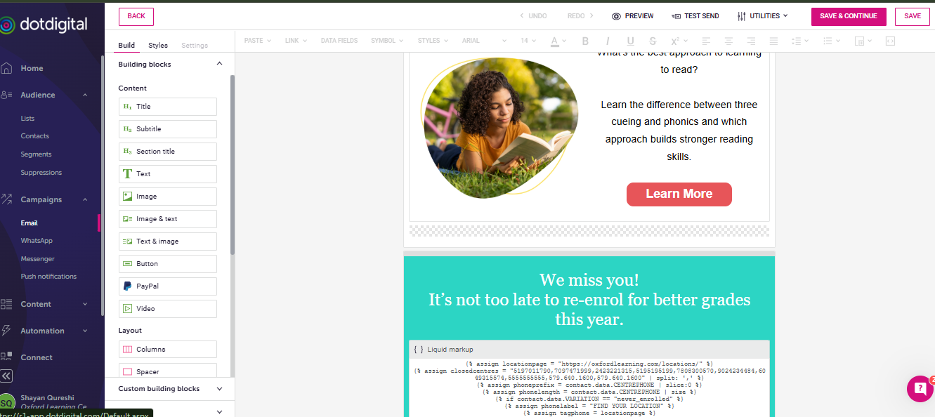 Oxford Learning Campaign