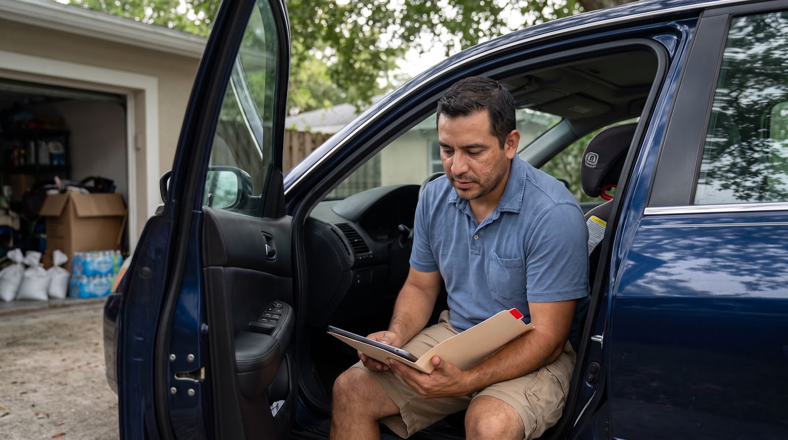 Florida hurricane car insurance deductible review by a driver before peak hurricane season