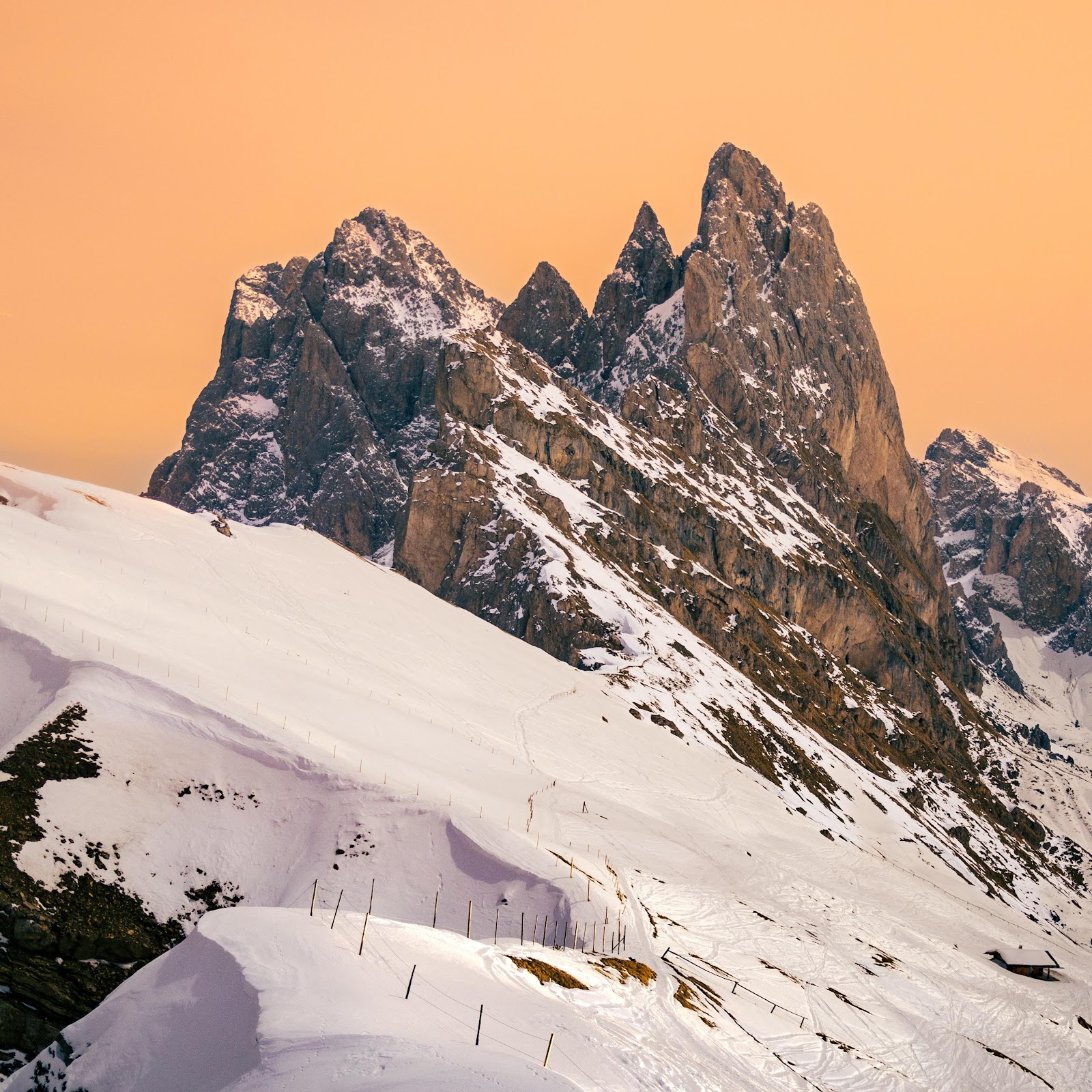 Download Seceda Peak At Sunset 5K iPhone