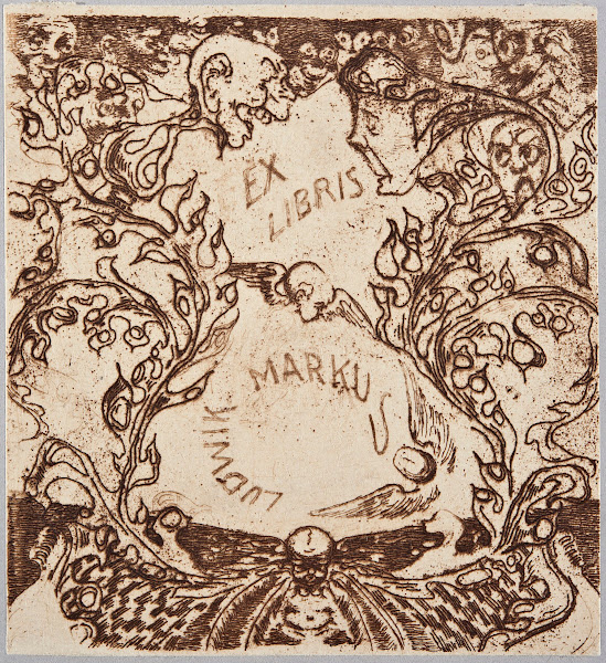 Bookplate of Ludwik Markus 1903 1908