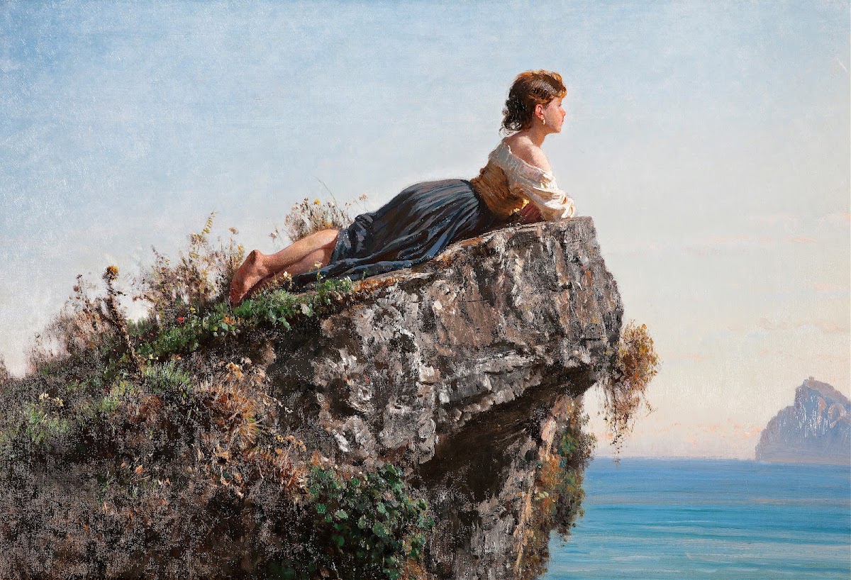 La Fanciulla Sulla Roccia A Sorrento 1871