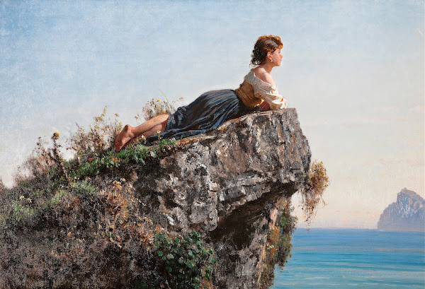 La Fanciulla Sulla Roccia A Sorrento 1871