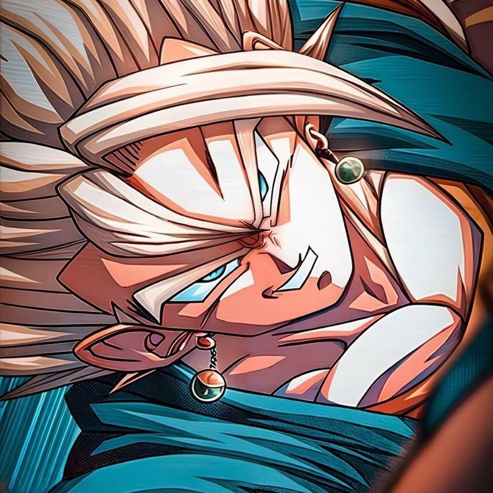 Download Dragon Ball, Anime Art, Super Saiyan, Vegito iPhone