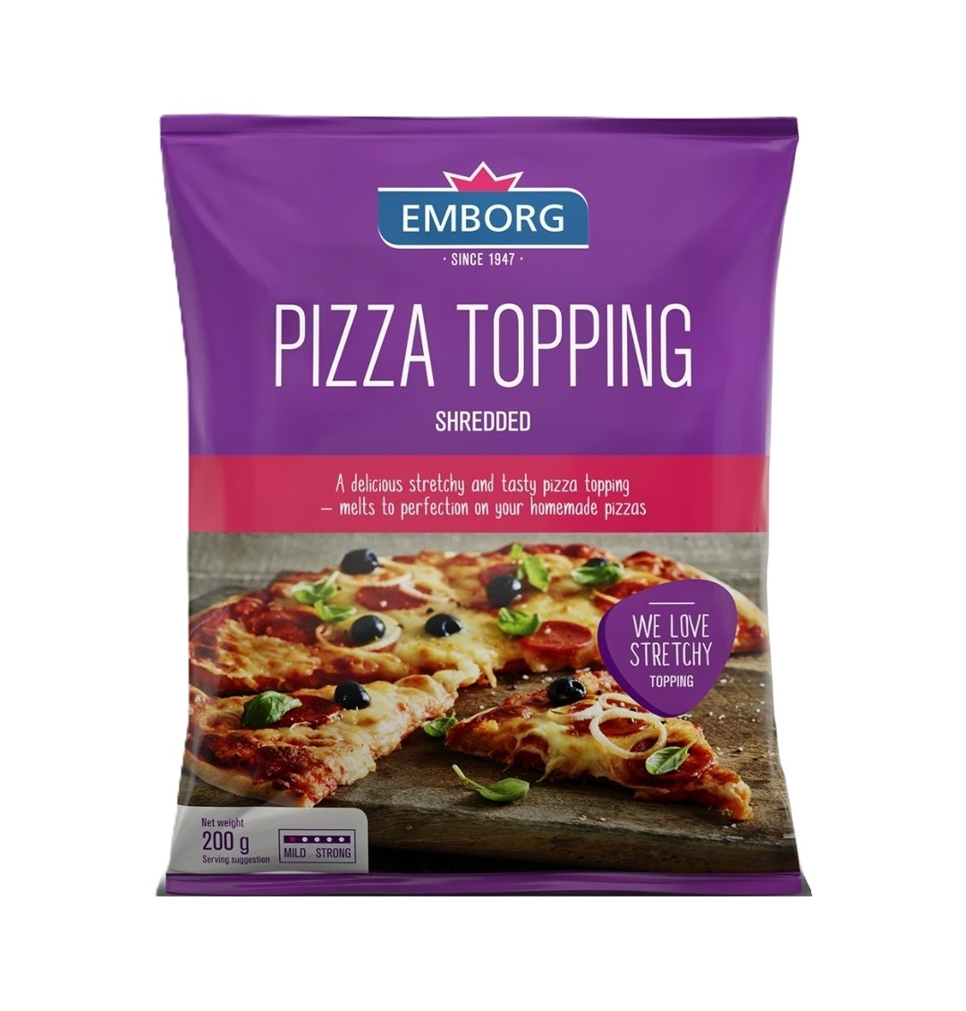 Emborg Shredded Pizza Topping 200G