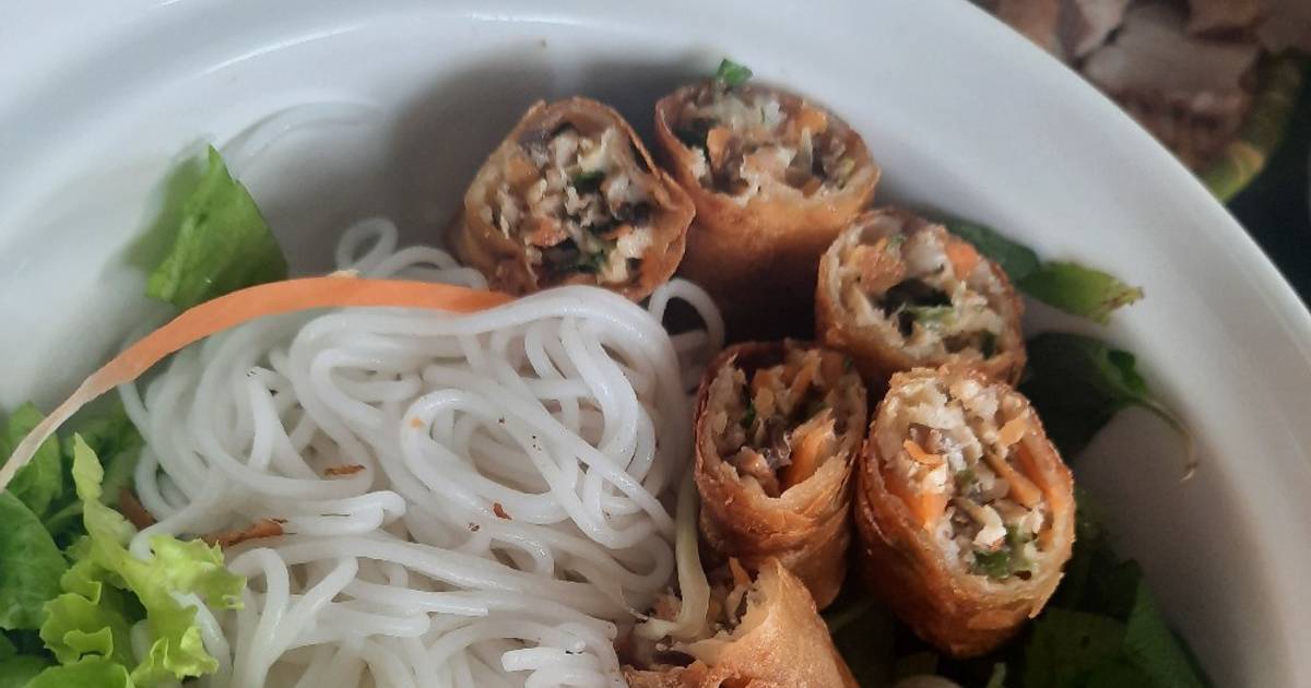 Chả nem nấm