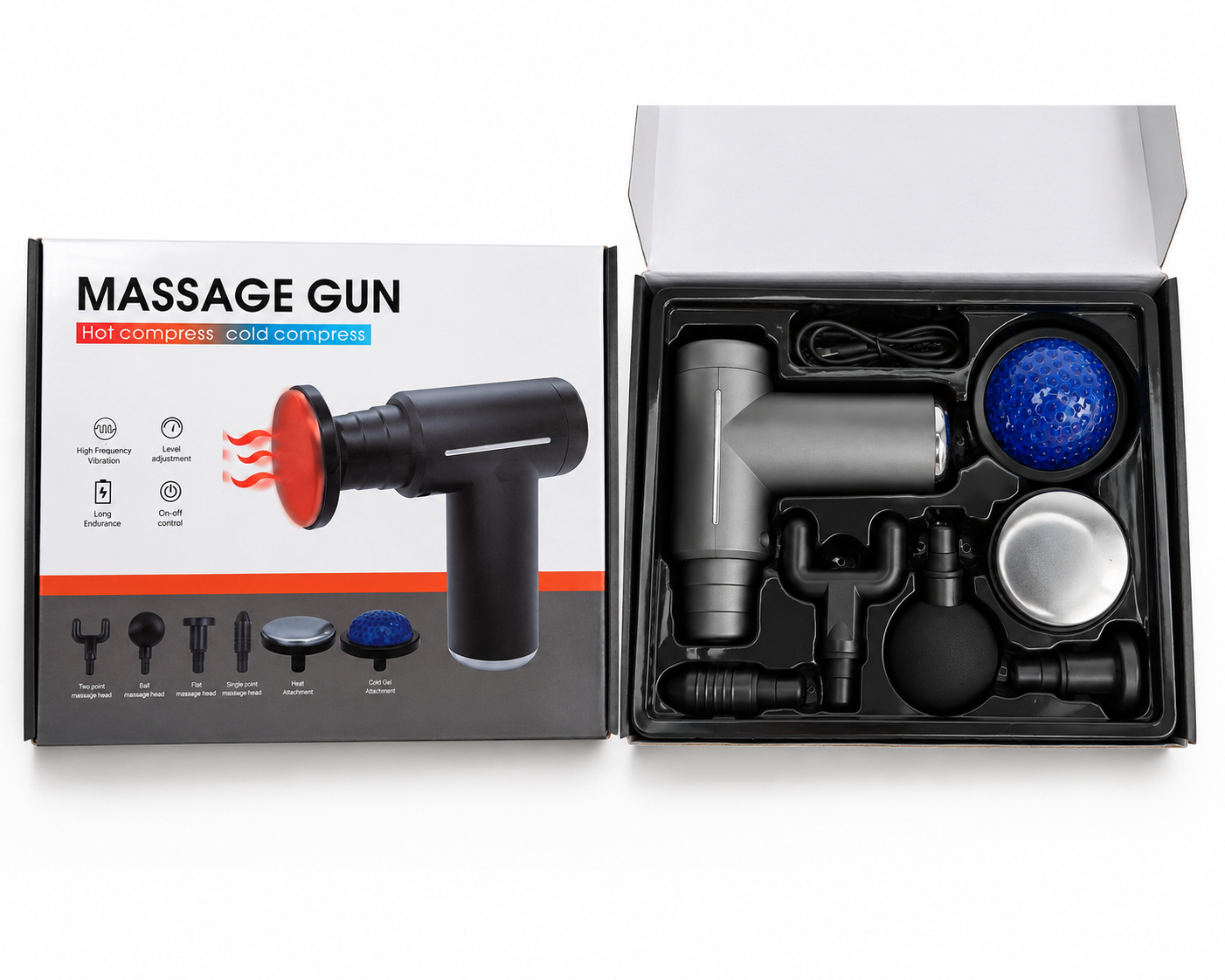 Pistola De Masaje Con Terapia De Calor Y Frío