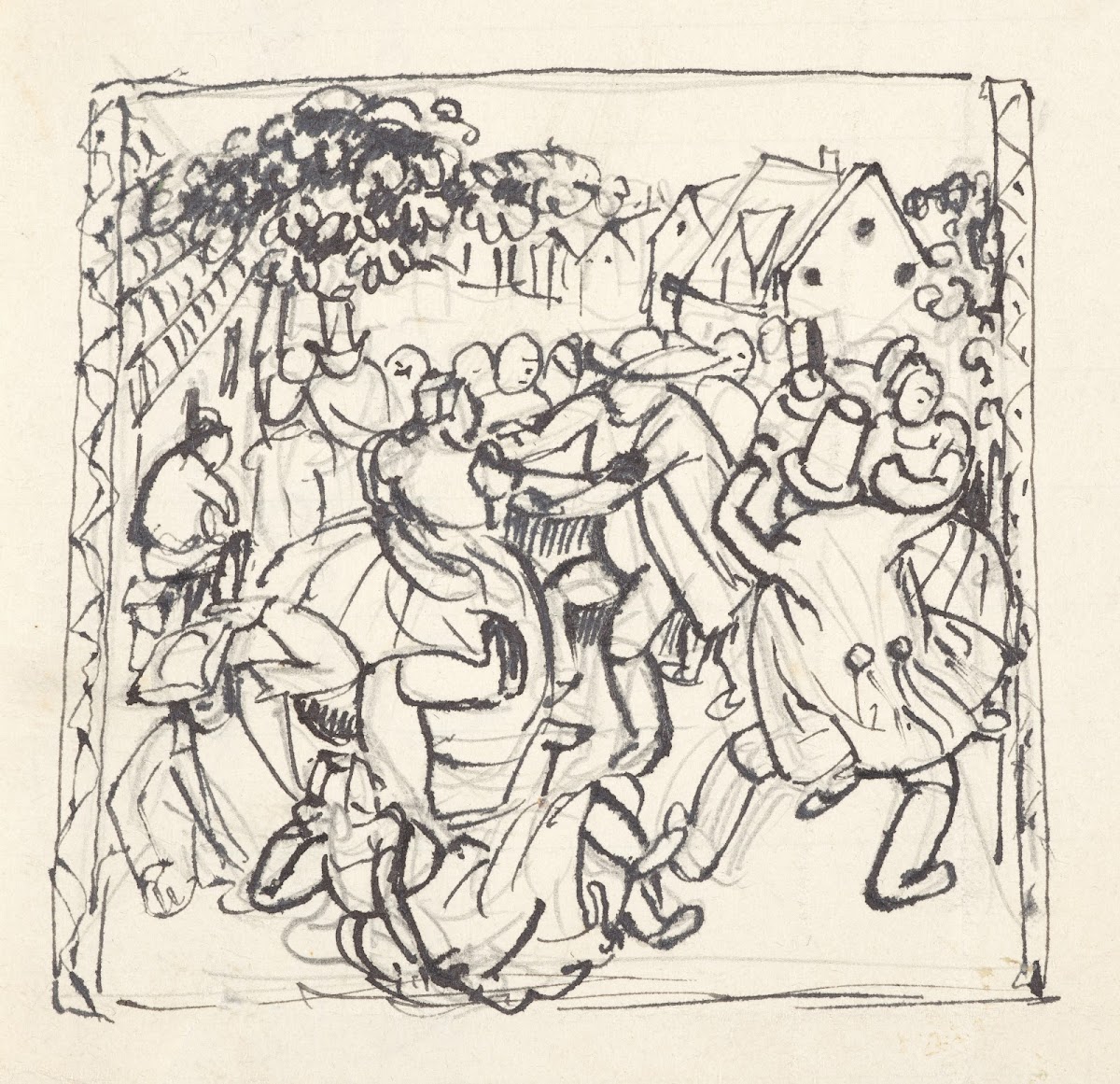 Tanzende Bauern 1919