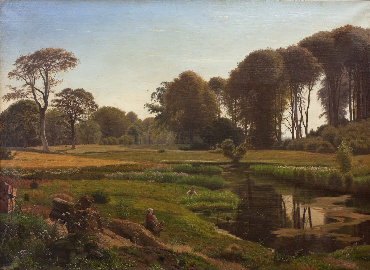 En sommerdag Motiv fra Horneland ved Fåborg 1869