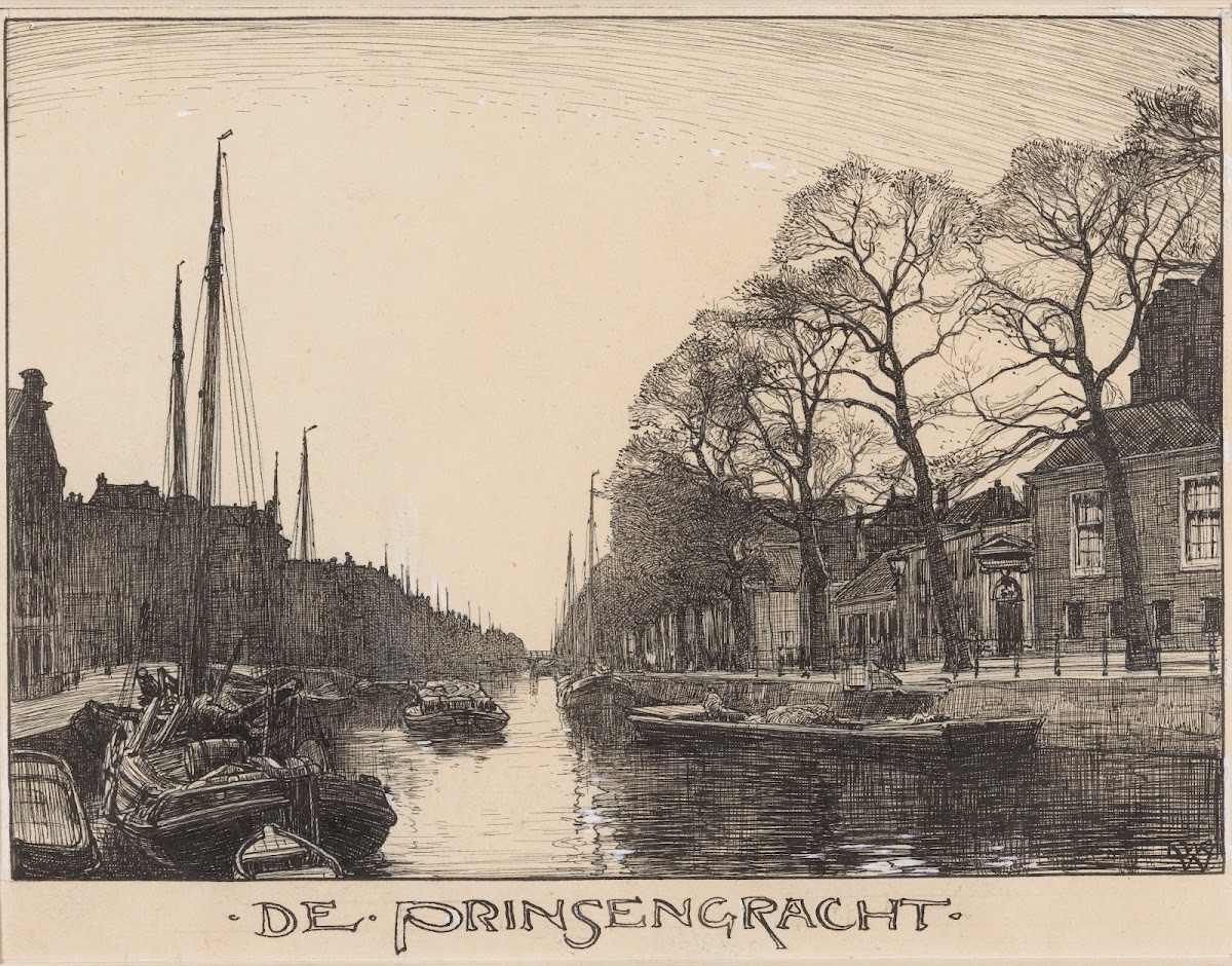 De Prinsengracht te Amsterdam 20th century