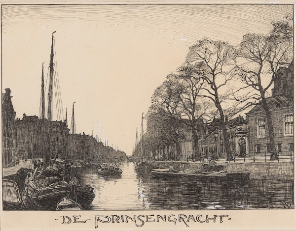 De Prinsengracht te Amsterdam 20th century