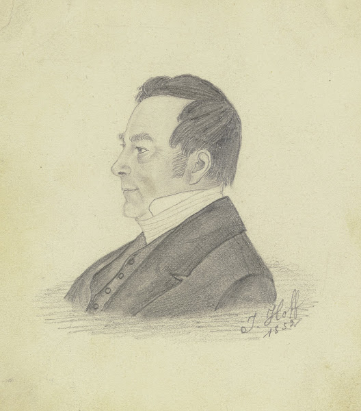 Bildnis Johann Jeremias Hoff Vater des Künstlers 1852