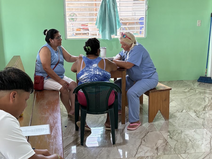 The clinic, mid-morning — Belize