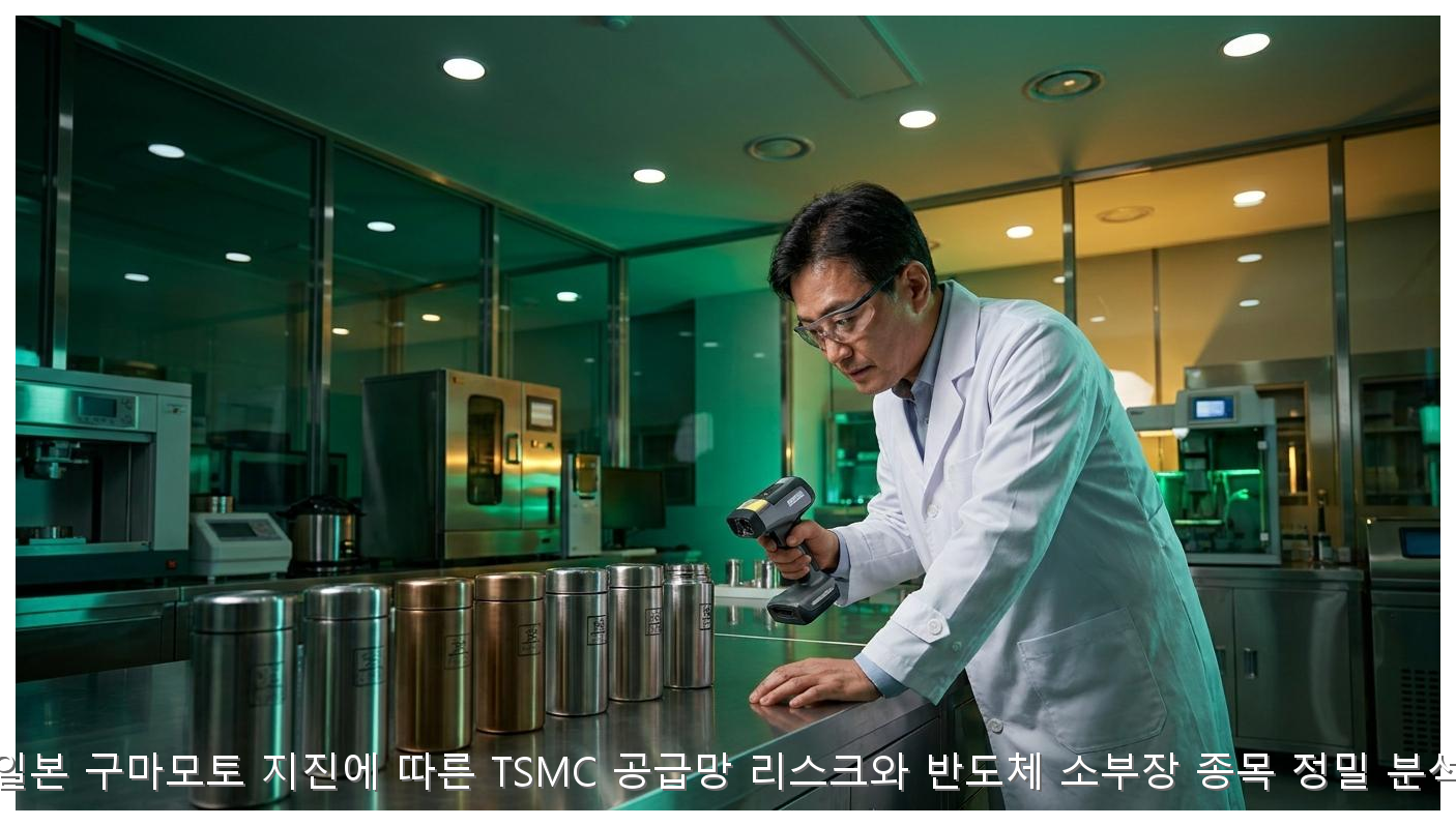 일본 구마모토 지진에 따른 TSMC 공급망 리스크와 반도체 소부장 종목 정밀 분석 핵심 안내 및 분석 인포그래픽 (5)