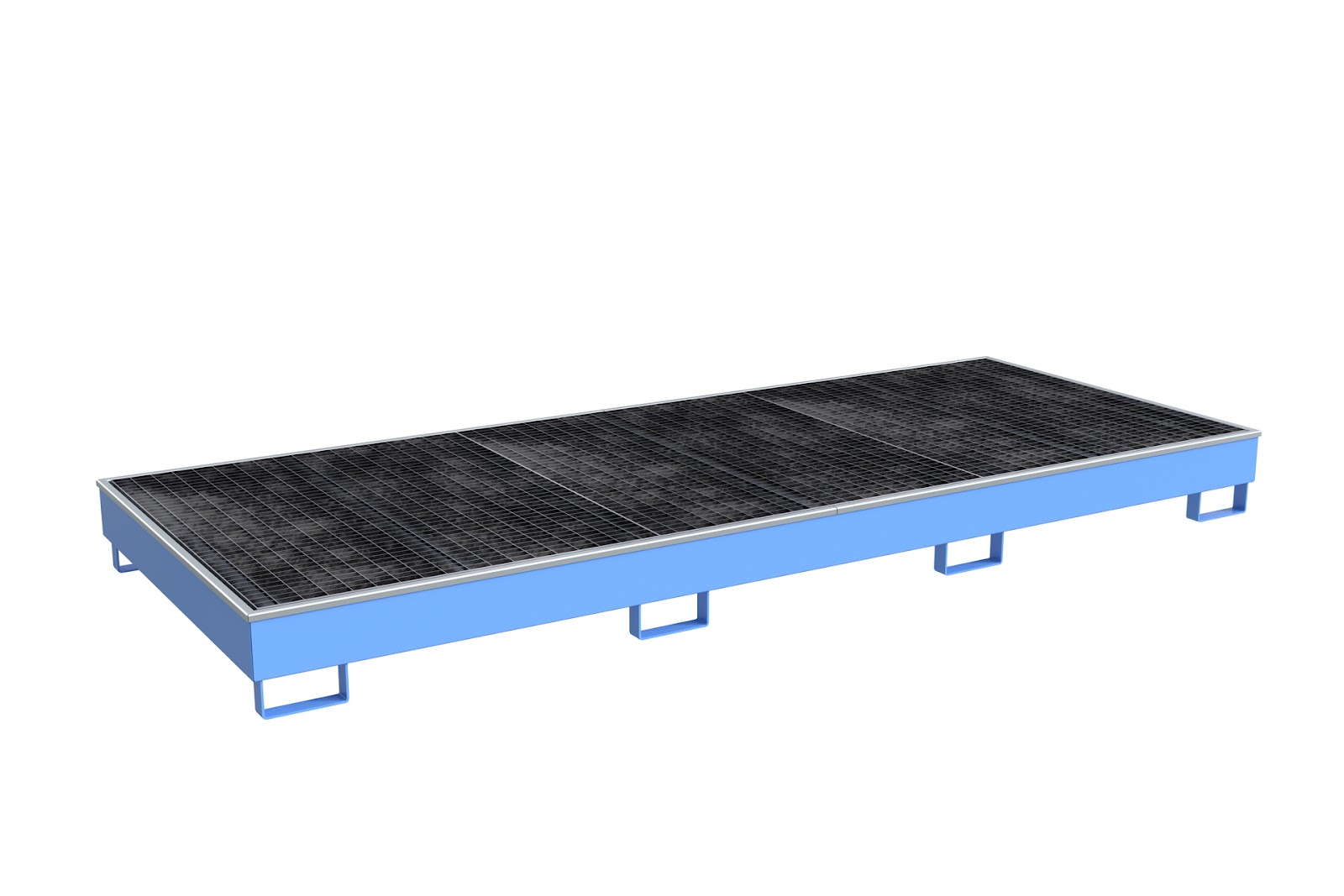 Stellingopvangbak met PE-binnenbak Stellingopvangbak RW-GR 3300-2 PE, gelakt, Lichtblauw