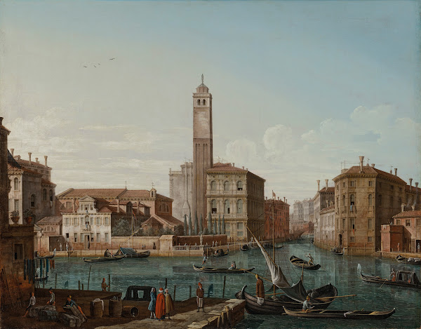 Venice with the Grand Canal S Geremia and the entrance to the Cannaregio