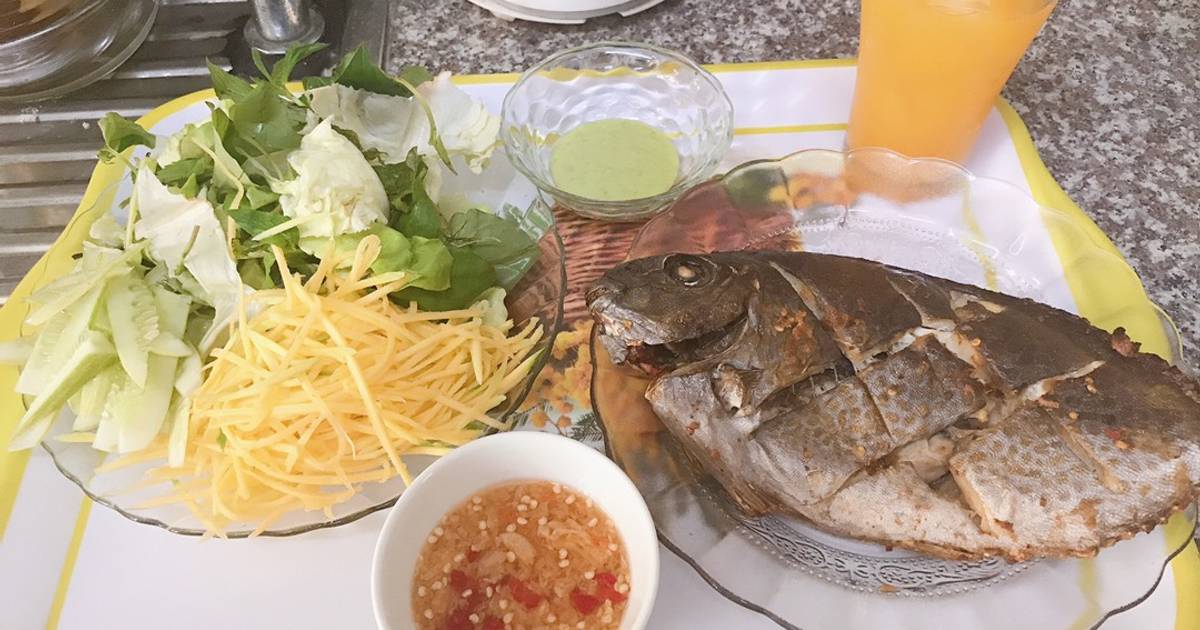 Cá dìa nướng muối