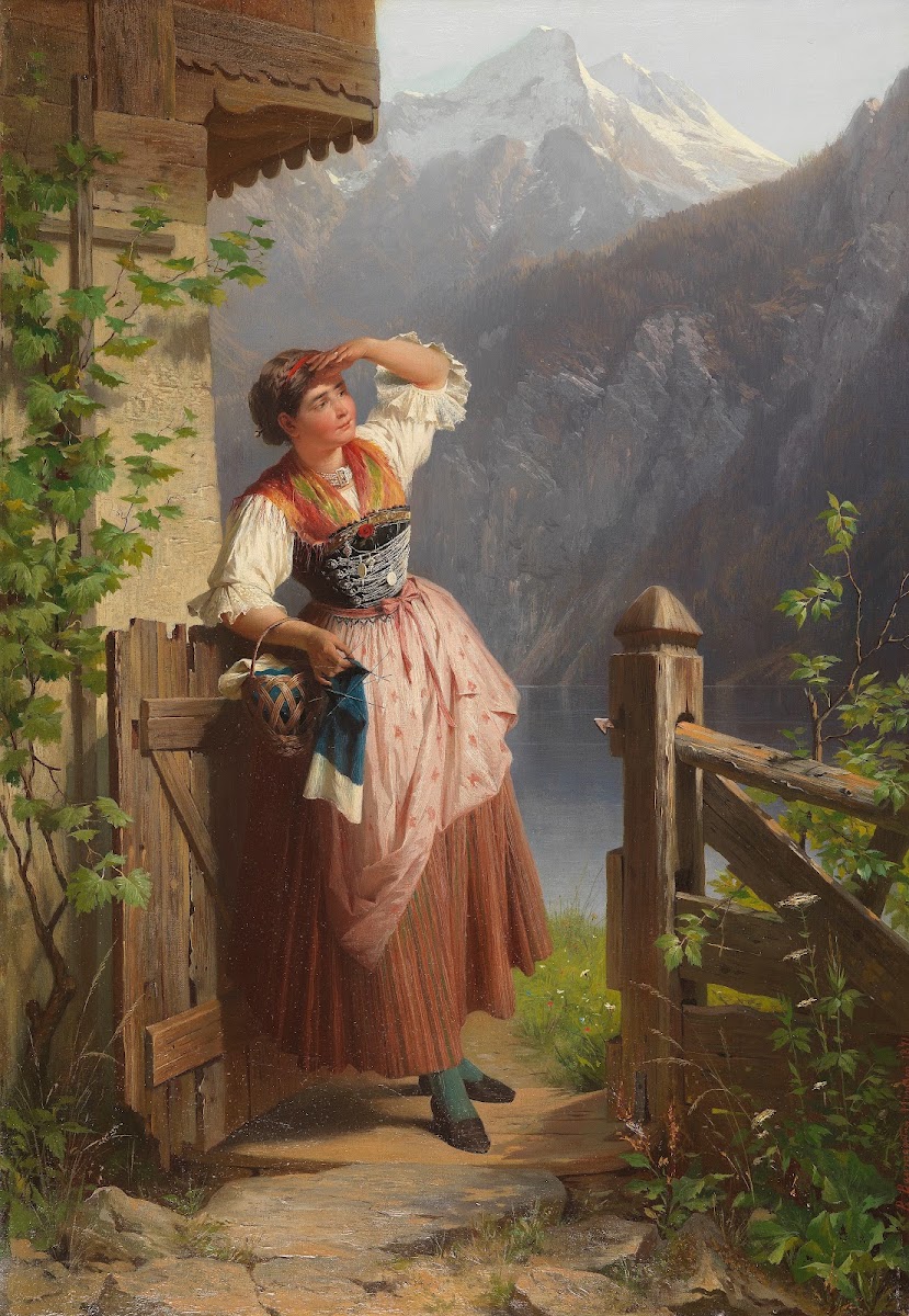 Ausschau haltendes Mädchen 1871