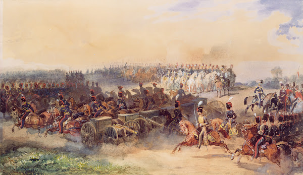 A Military Review at Woolwich 1852