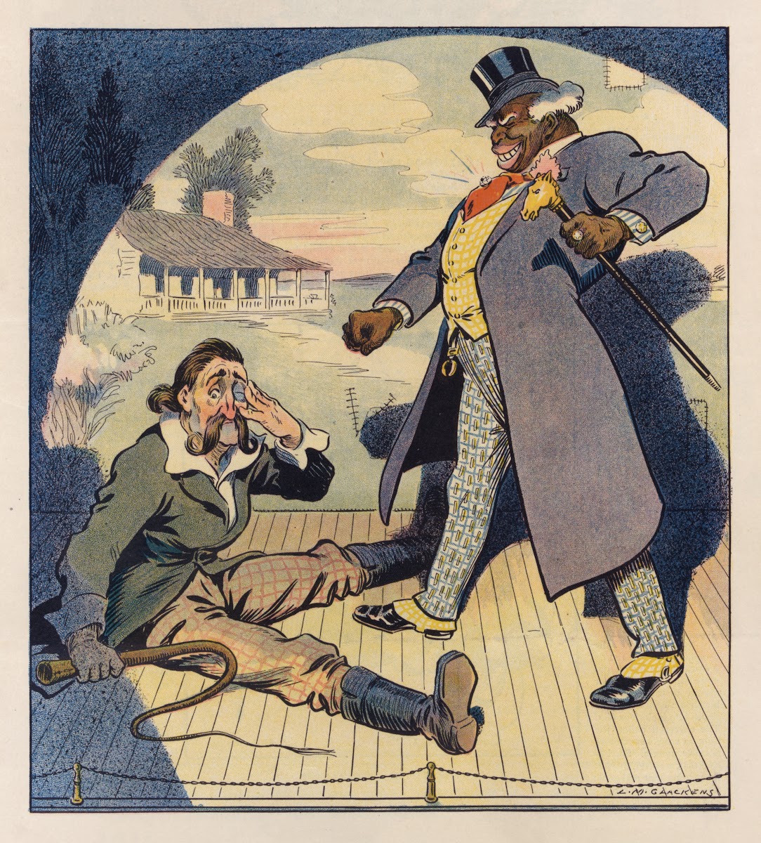 Uncle Toms cabin  as it will have to be played if Johnson wins 1910