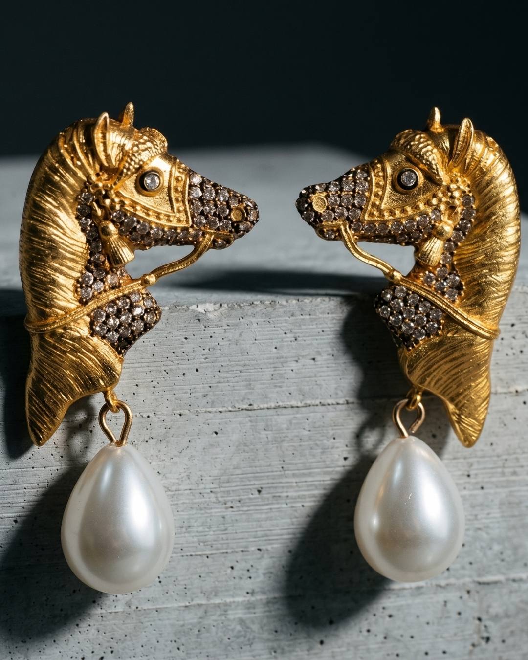 Imperial Cavalry Pearl Earrings