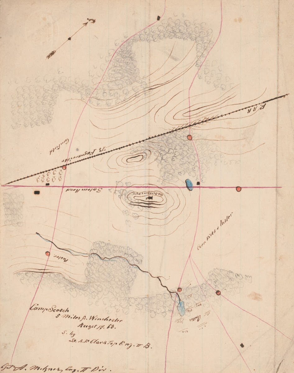 Camp sketch 5 miles from Winchester 1863