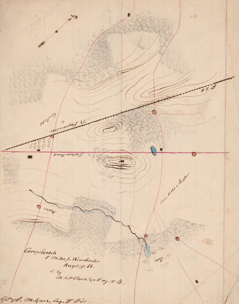 Camp sketch 5 miles from Winchester 1863