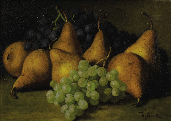 Still Life with Grapes and Yellow Pears 1884