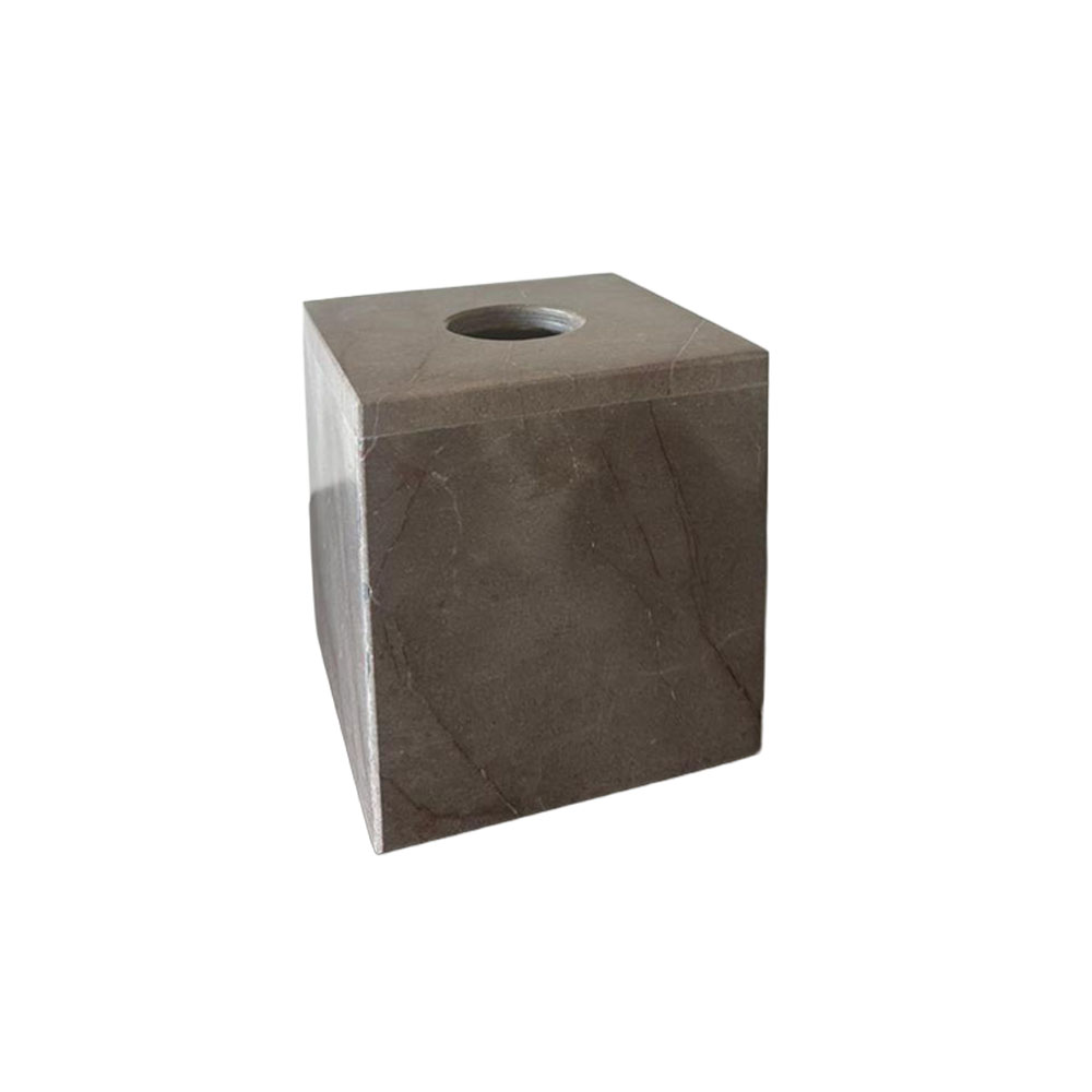 Cubierta para caja de pañuelos de mármol Nookmesa™ color gris Santo Tomás