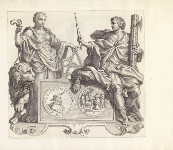 Portret van Gregorio Barbarigo en de personificaties van Ethica en Autoriteit 16
