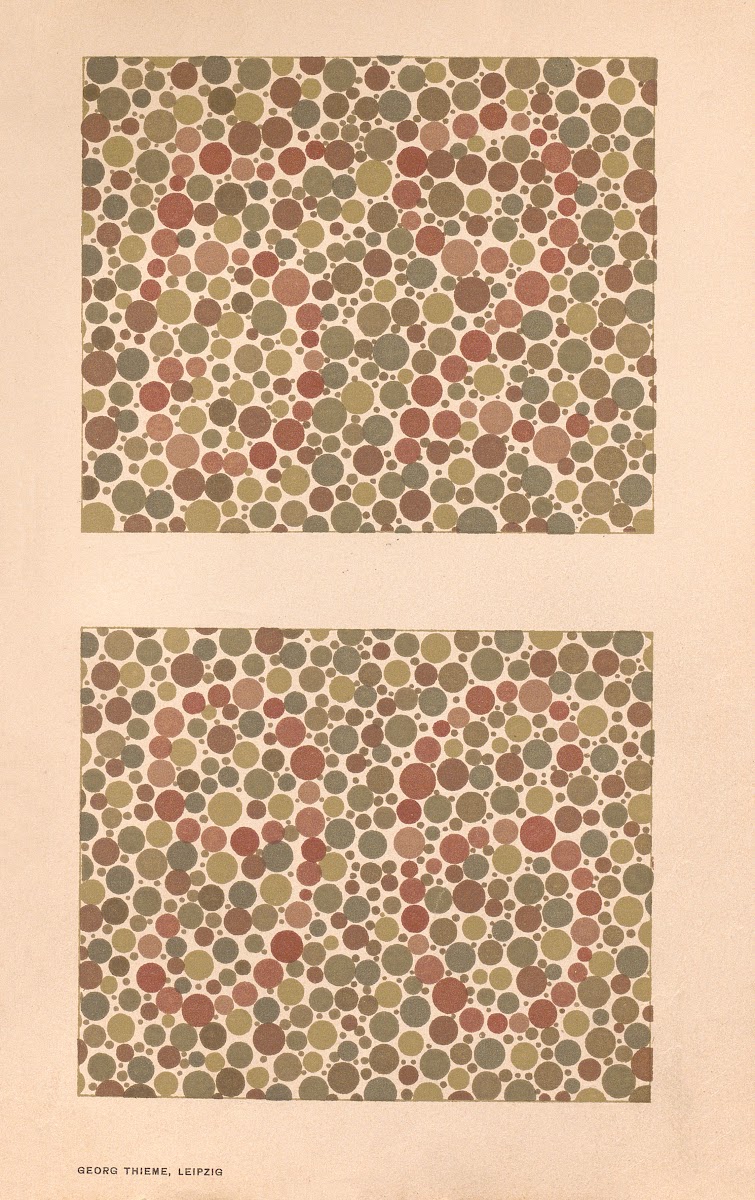 Stillings pseudo isochromatic plates for testing color perception Pl15 1929