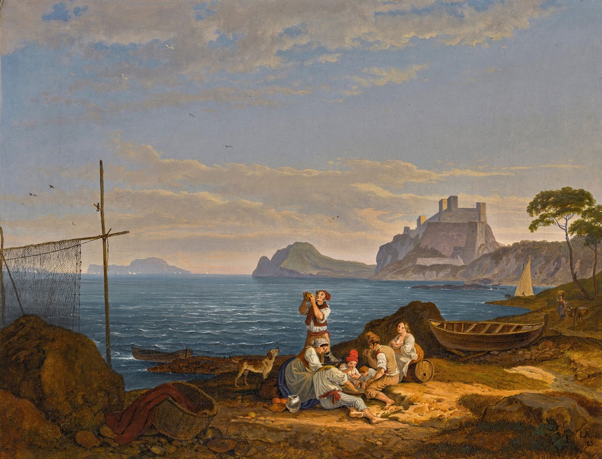 The Bay Of Naples Capri Beyond 1830