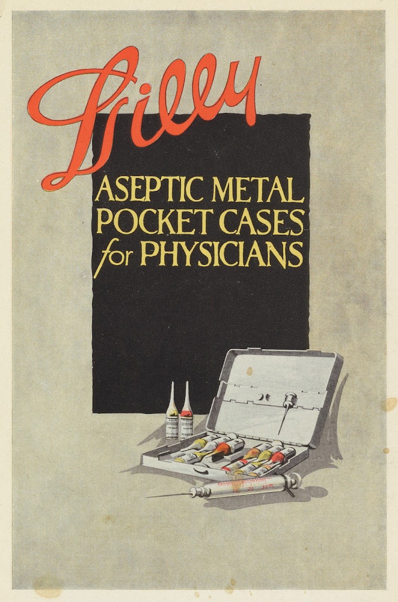 Lilly Aseptic Metal Pocket Cases for Physicians 1919