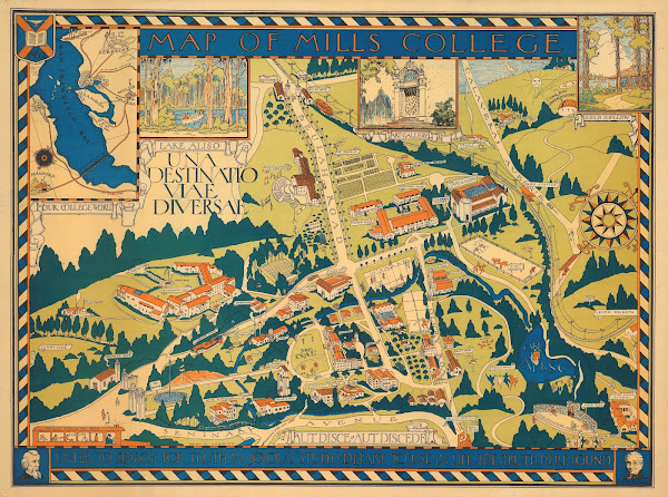 Map Of Mills College 1920