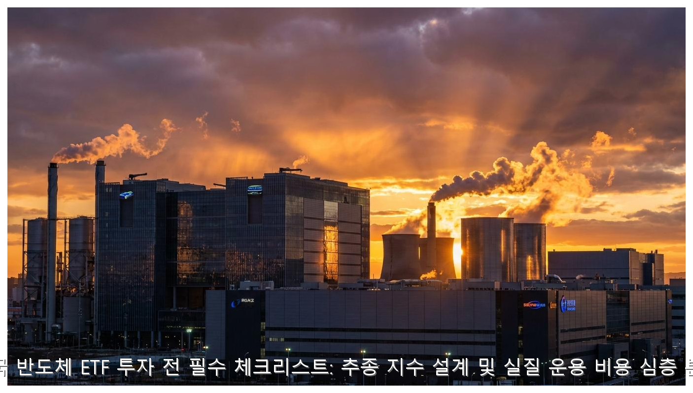 미국 반도체 ETF 투자 전 필수 체크리스트: 추종 지수 설계 및 실질 운용 비용 심층 분석 핵심 안내 및 분석 인포그래픽 (8)