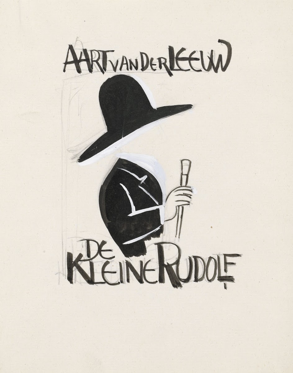 Ontwerp voor boekband van De Kleine Rudolf door Aart van der Leeuw 20th century
