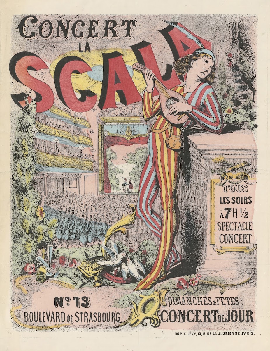 Concert de la Scala 13 Bd de Strasbourg 1874
