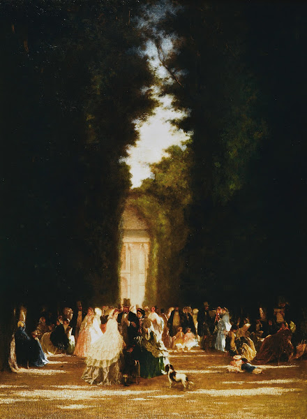Lallée des Feuillants aux Tuileries sous le Second Empire 1860