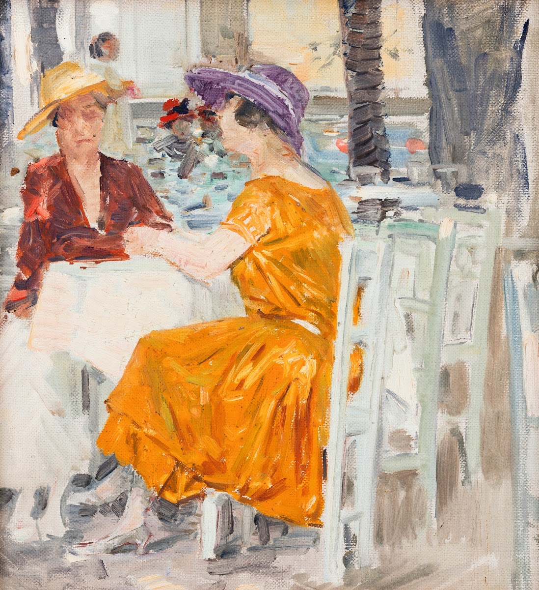 Two ladies in the Pratergasthaus 1928