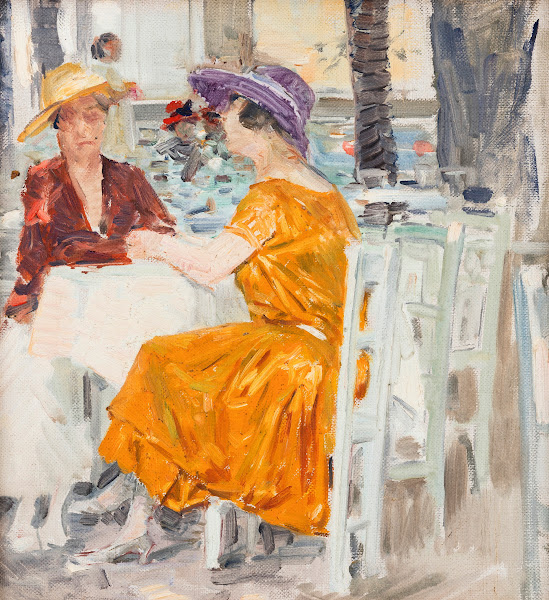 Two ladies in the Pratergasthaus 1928