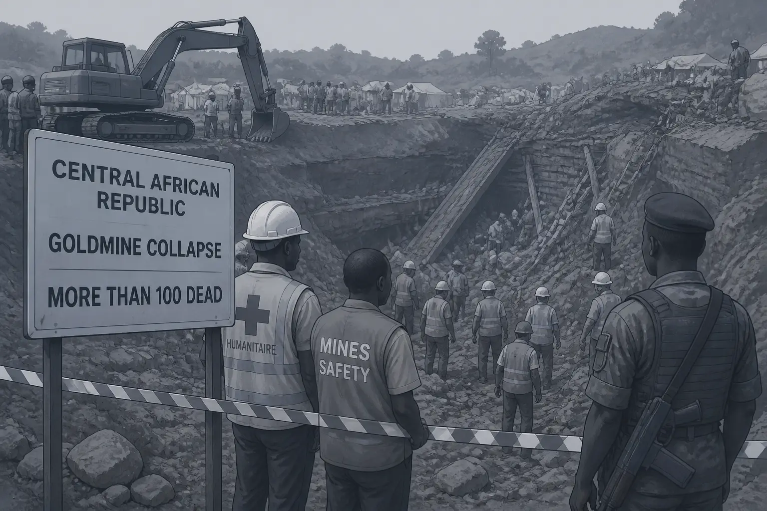 Editorial image for More than 100 dead after goldmine collapses in Central African Republic