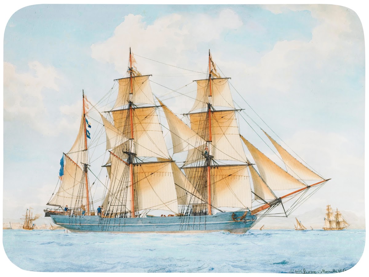 Le bateau lAtalaya 1860