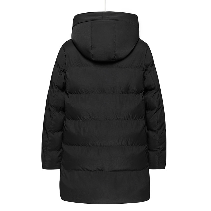 Lange Herren-Kapuzenjacke, gefüttert, winddicht